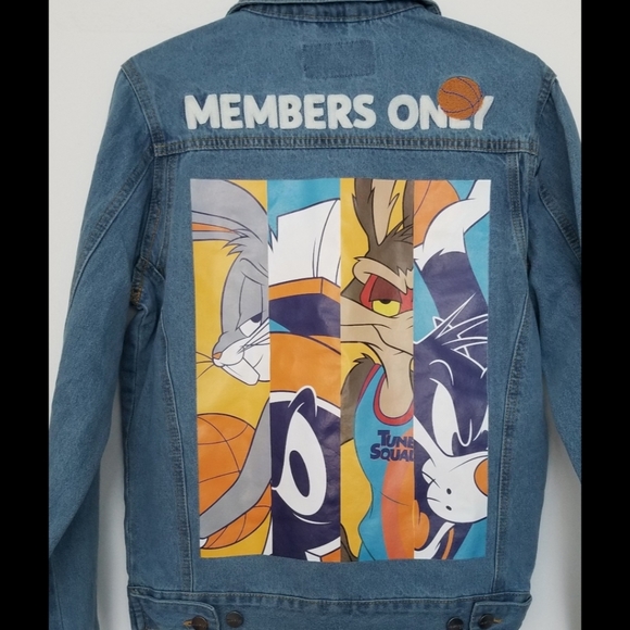 Members Only Looney Tunes Denim Jacket 